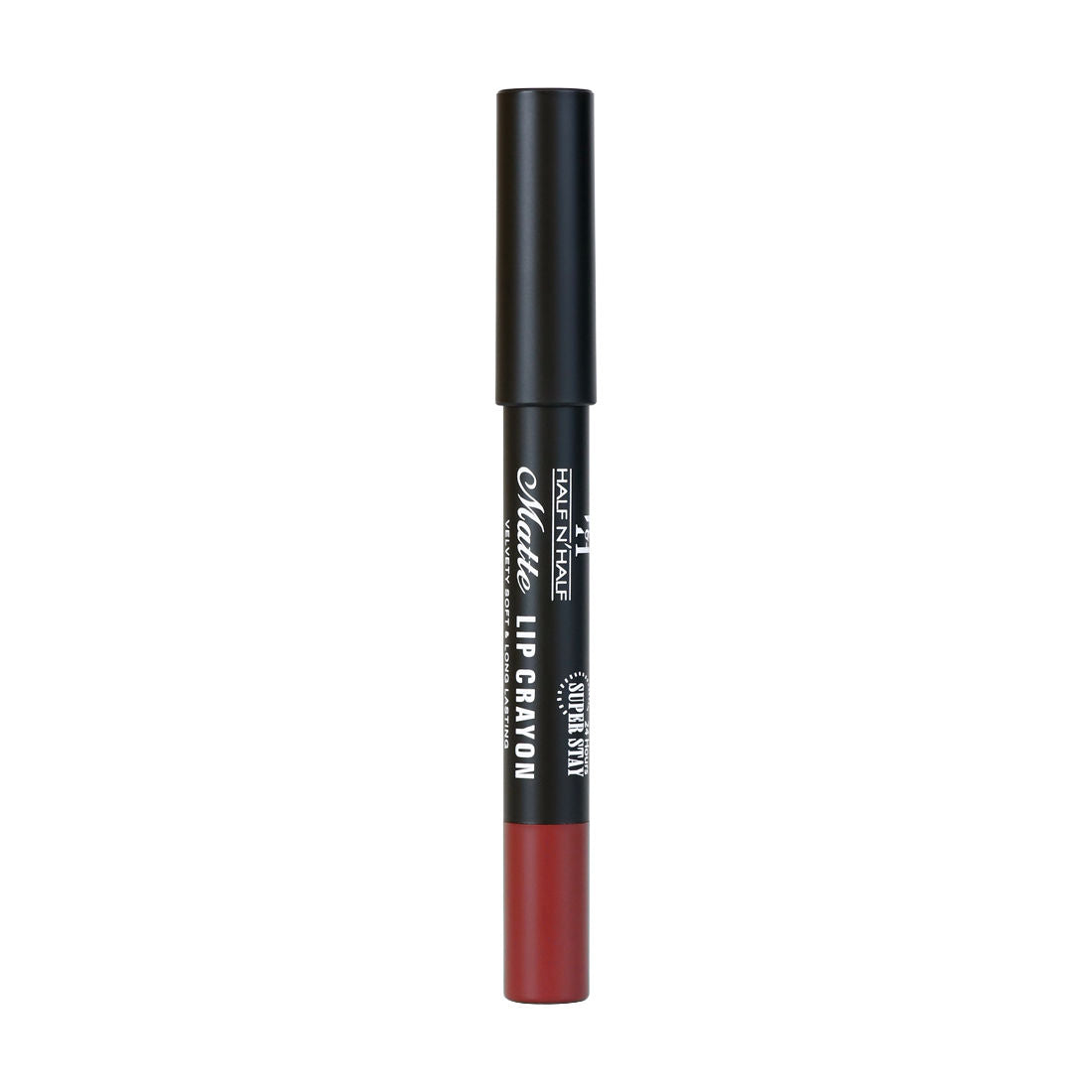 Half N Half Matte Velvet Soft & Long Lasting 24h Super Stay Lip Crayon