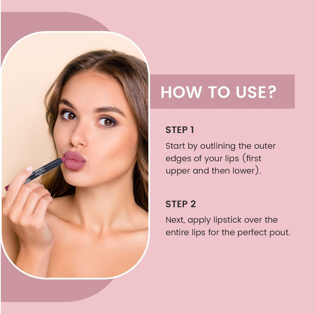 Half N Half Matte Velvet Soft & Long Lasting 24h Super Stay Lip Crayon