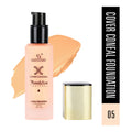 Half N Half Cover Concealer Foundation Natural Longwearing Overtime Base SPF 15