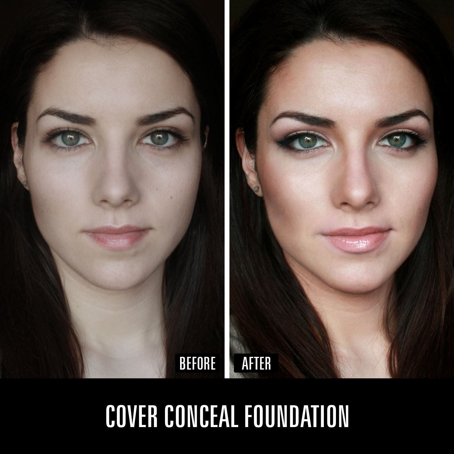 Half N Half Cover Concealer Foundation Natural Longwearing Overtime Base SPF 15