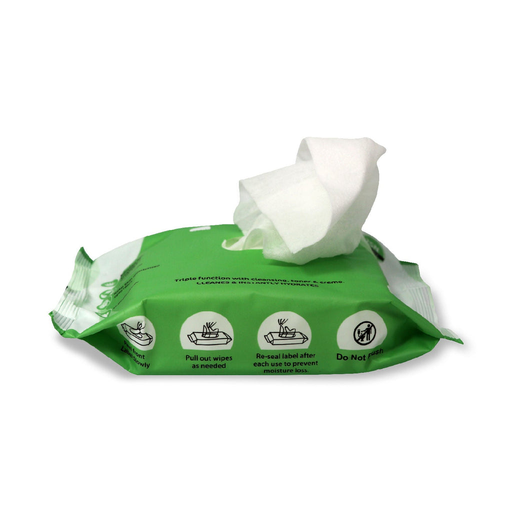 Half N Half Refreshing Wipes - E-28-Aloevera