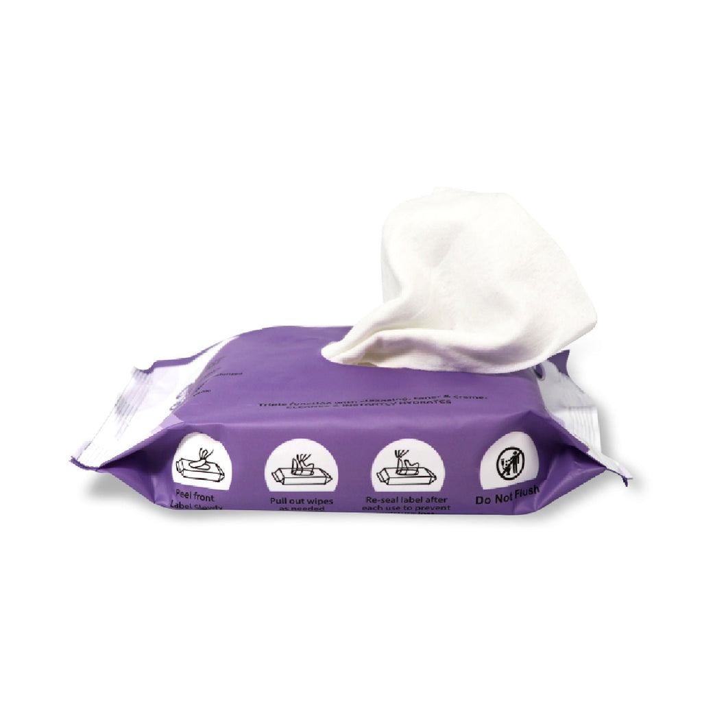 Half N Half Refreshing Wipes - E-28-Lavender