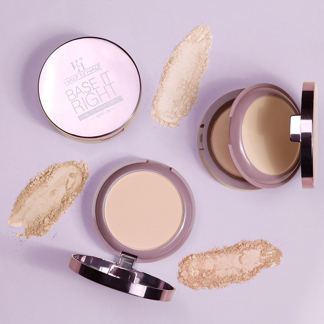 Half N Half Base It Right Seamless Cover Compact Powder