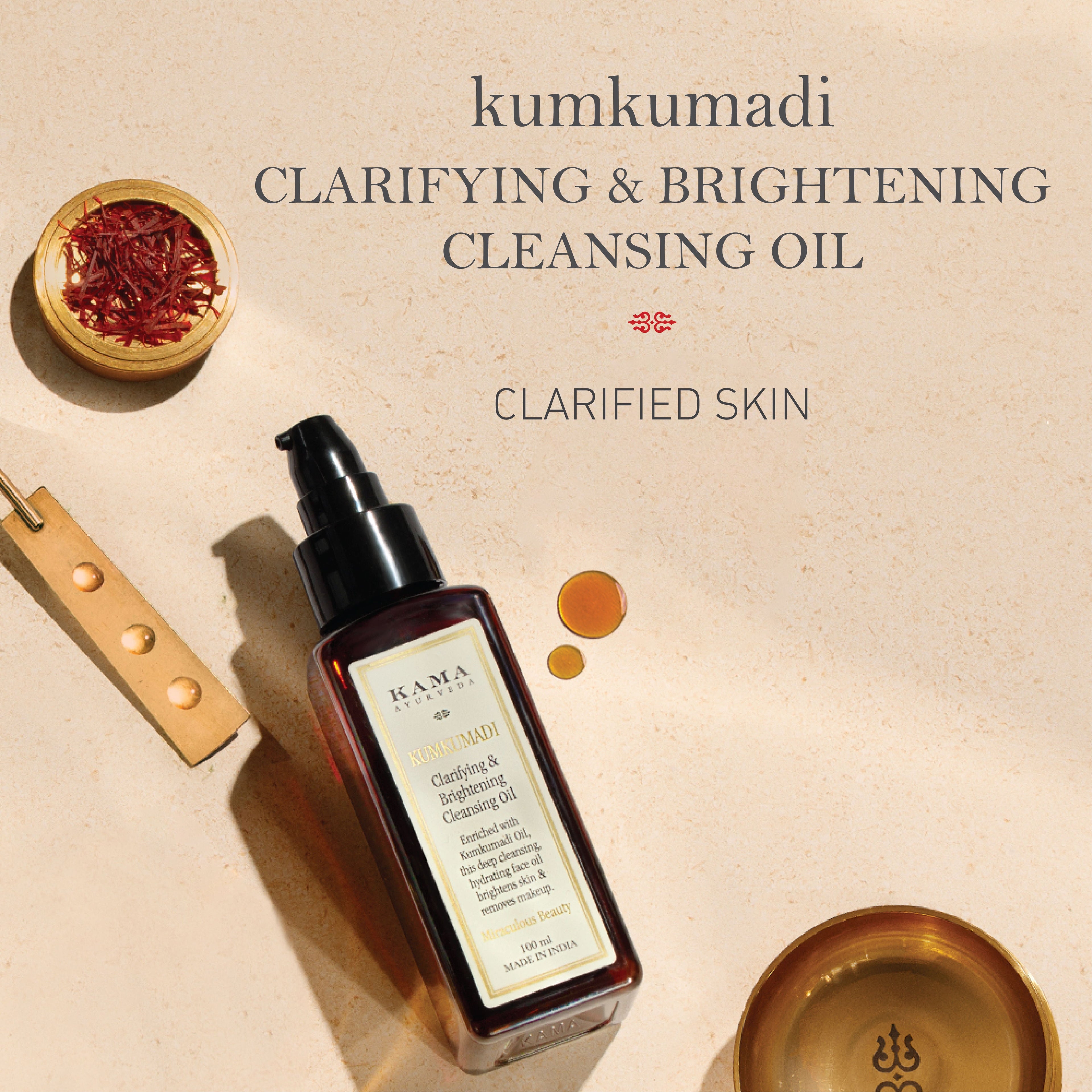 Kama Ayurveda Kumkumadi Clarifying & Brightening Cleansing Oil