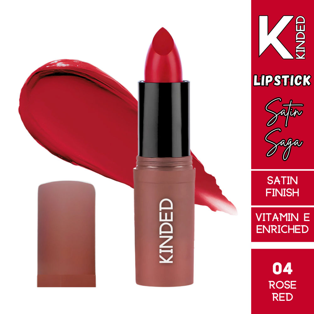 KINDED Satin Saga Bullet Creamy Lipstick With Satin Finish & Vitamin E