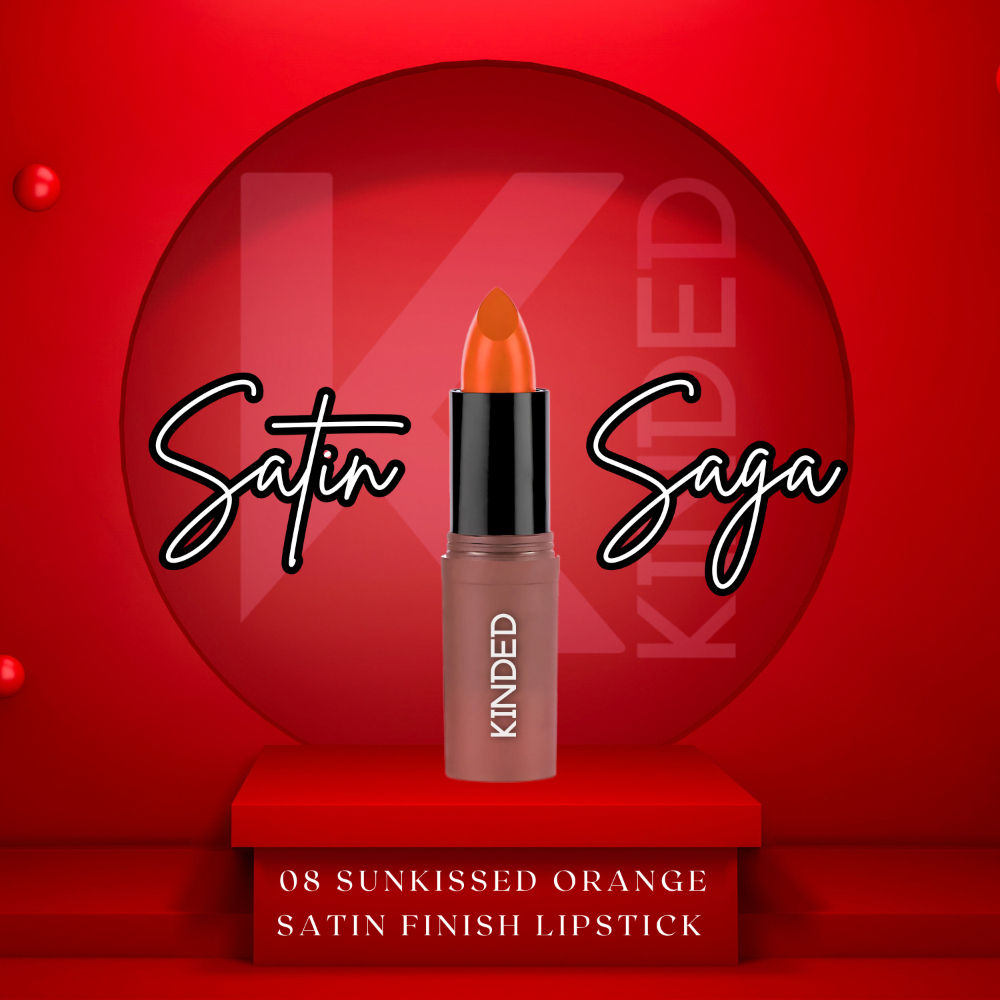 KINDED Satin Saga Bullet Creamy Lipstick With Satin Finish & Vitamin E