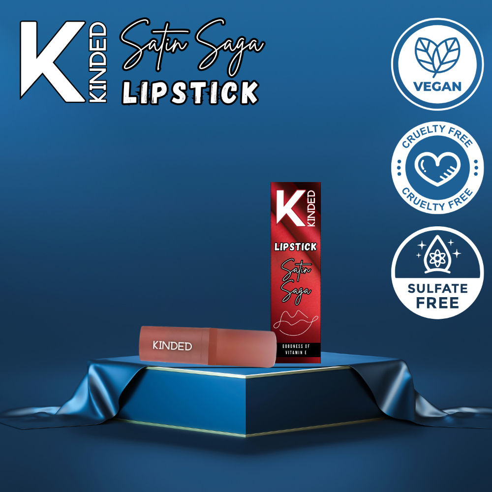 KINDED Satin Saga Bullet Creamy Lipstick With Satin Finish & Vitamin E
