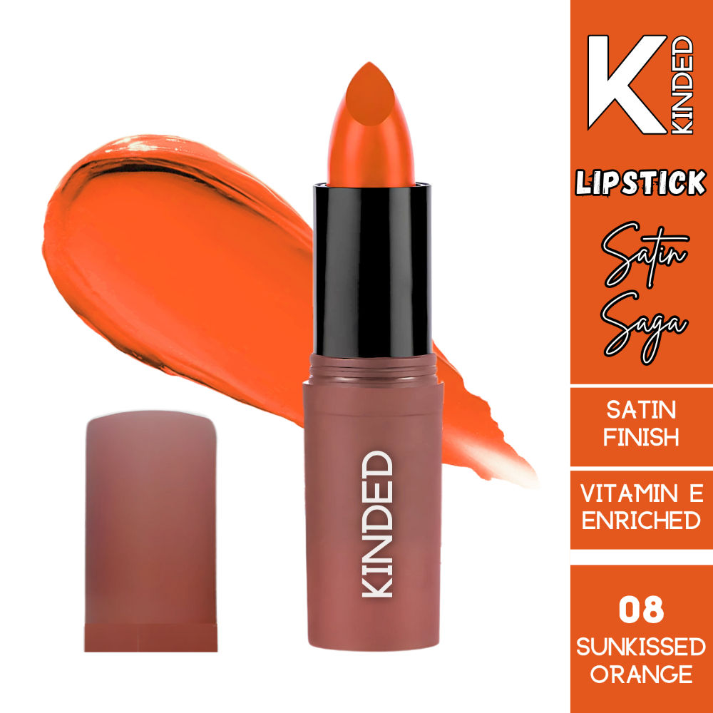 KINDED Satin Saga Bullet Creamy Lipstick With Satin Finish & Vitamin E