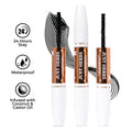 Just Herbs 2-in-1 Serum Infused Lash Enhancing Mascara with Castor Oil Volumizing & Curling - Black