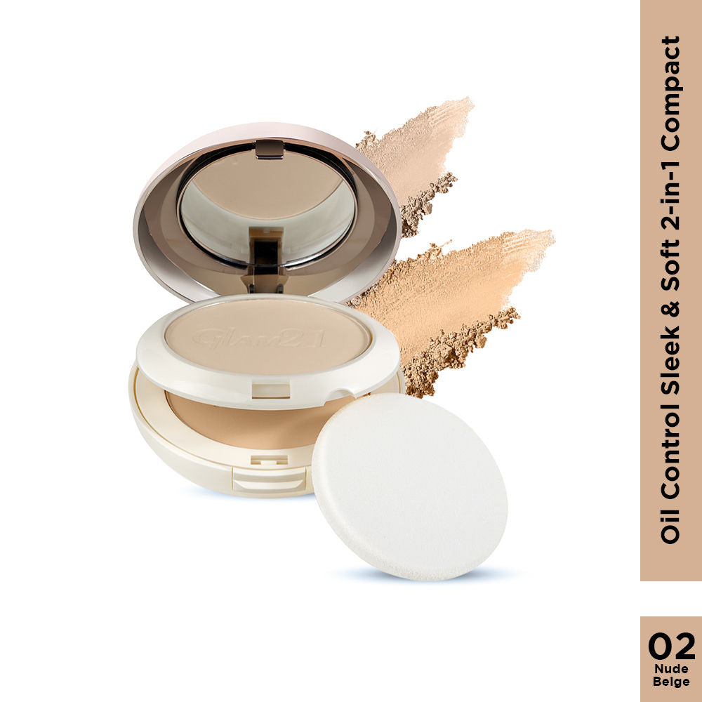 GLAM21 Oil Control Sleek & Soft Duo Compact
