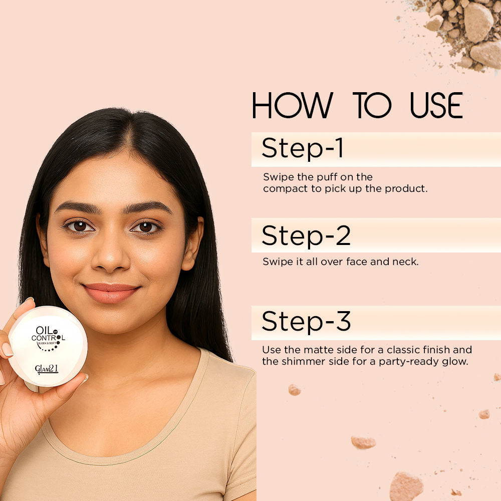 GLAM21 Oil Control Sleek & Soft Duo Compact