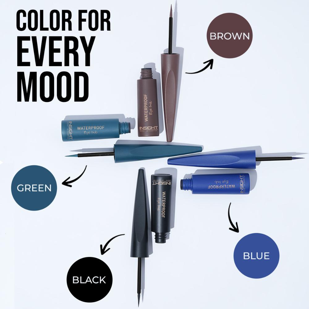 Insight Cosmetics Waterproof Eye Ink, Matte Finish, Smudge Proof