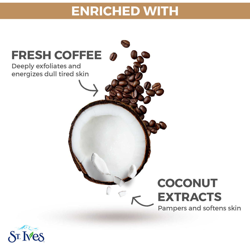 St. Ives Energizing Coconut & Coffee Scrub