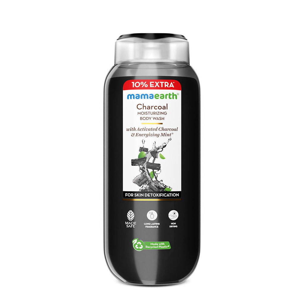 Mamaearth Charcoal Moisturizing Body Wash with Activated Charcoal & Energizing Mint Scent