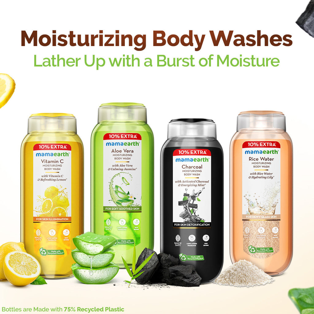 Mamaearth Rice Water Moisturizing Body Wash With Rice Water & Hydrating Lily Scent