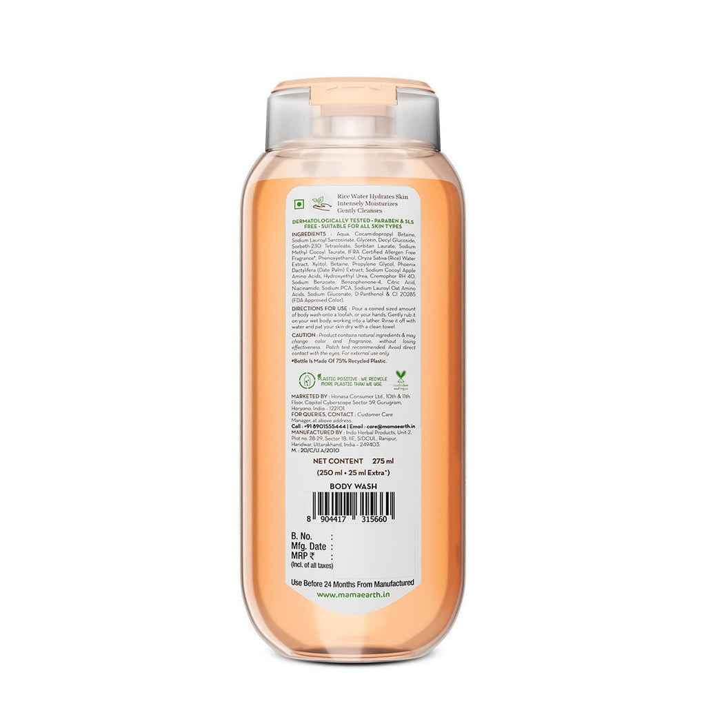 Mamaearth Rice Water Moisturizing Body Wash With Rice Water & Hydrating Lily Scent