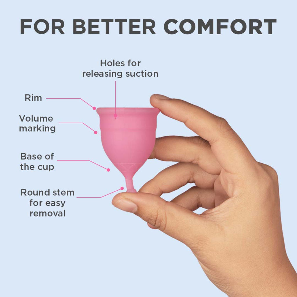 Pee Safe Reusable Menstrual Cup - No leakage,Rash-Free & Upto 12 Hours protection