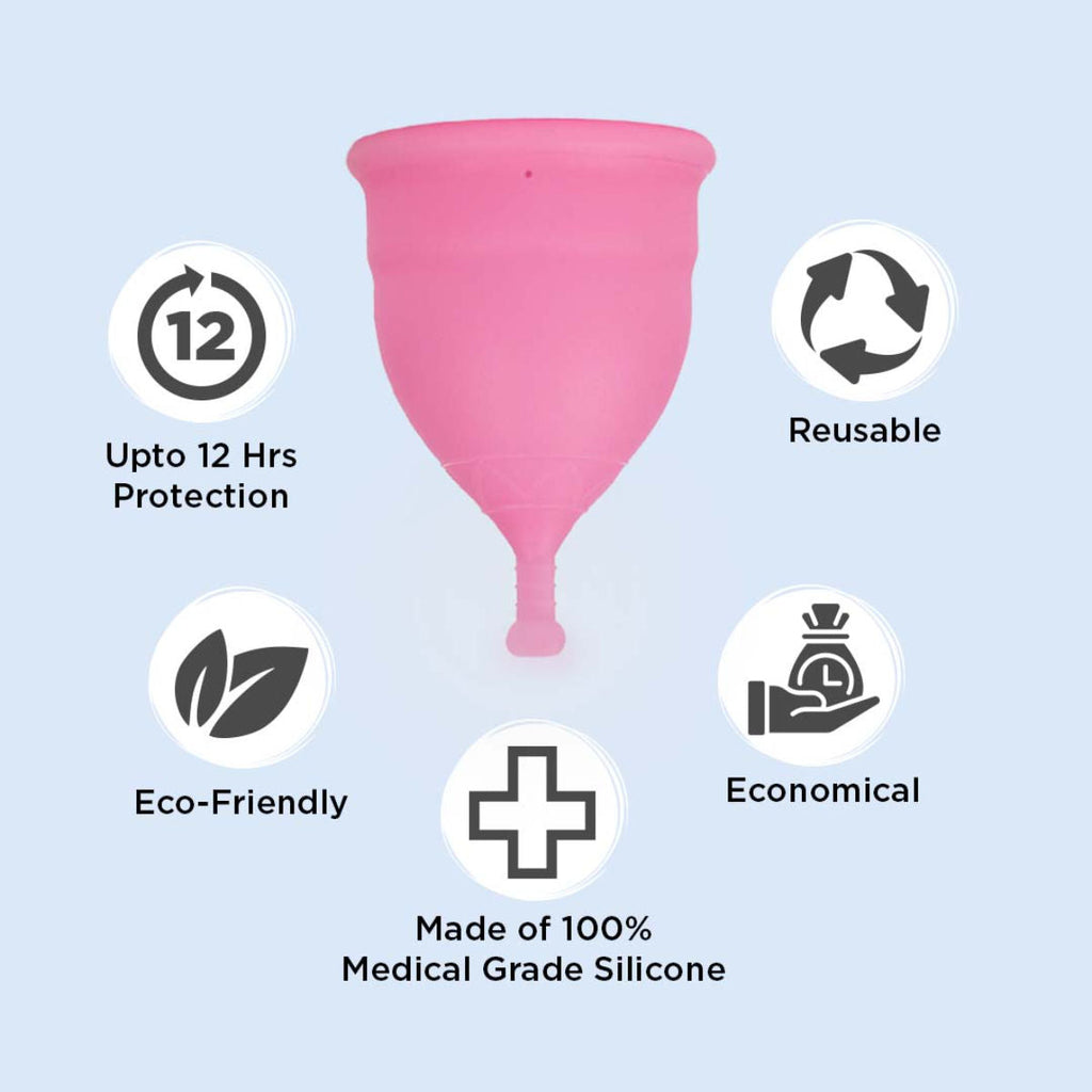 Pee Safe Reusable Menstrual Cup - No leakage,Rash-Free & Upto 12 Hours protection