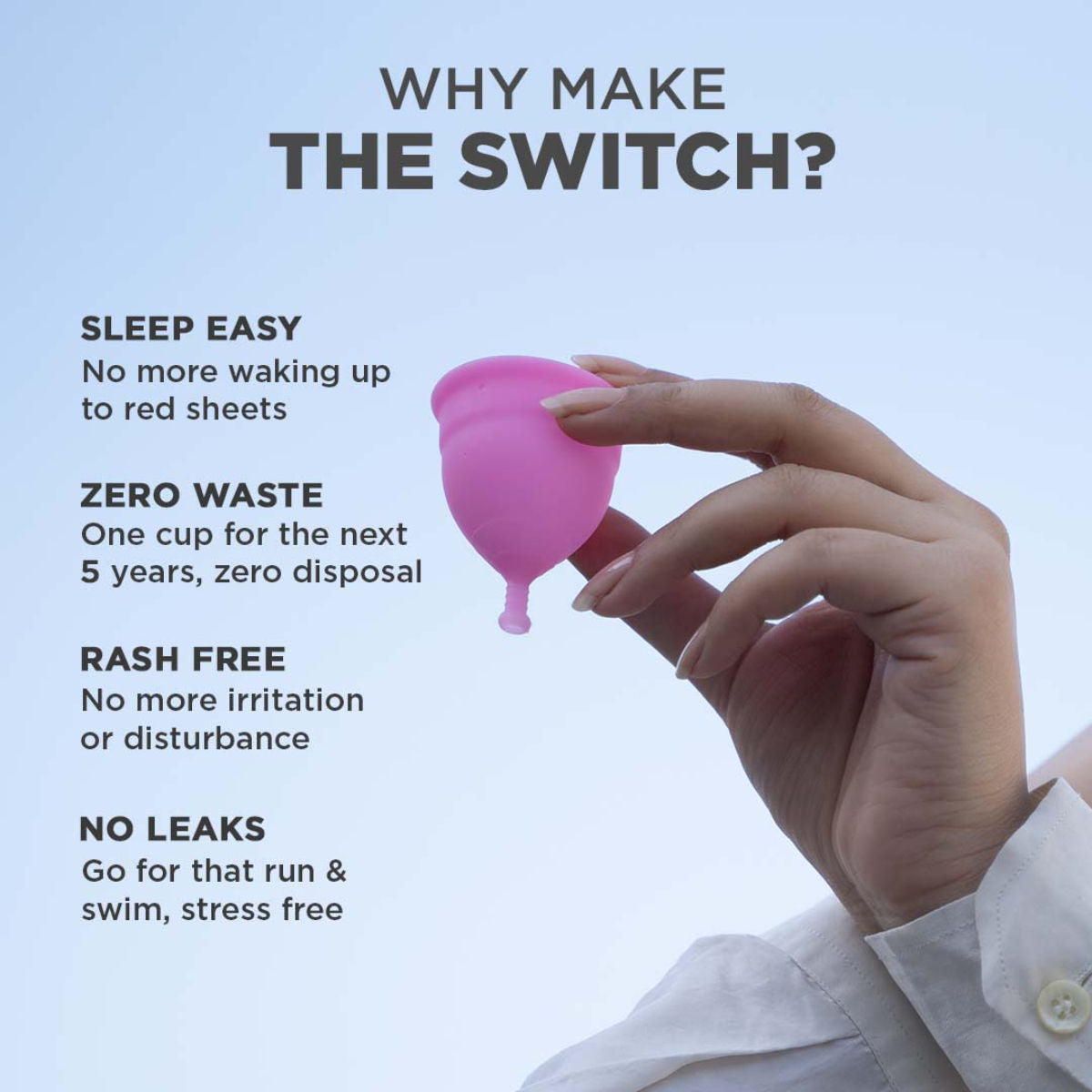 Pee Safe Reusable Menstrual Cup - No leakage,Rash-Free & Upto 12 Hours protection