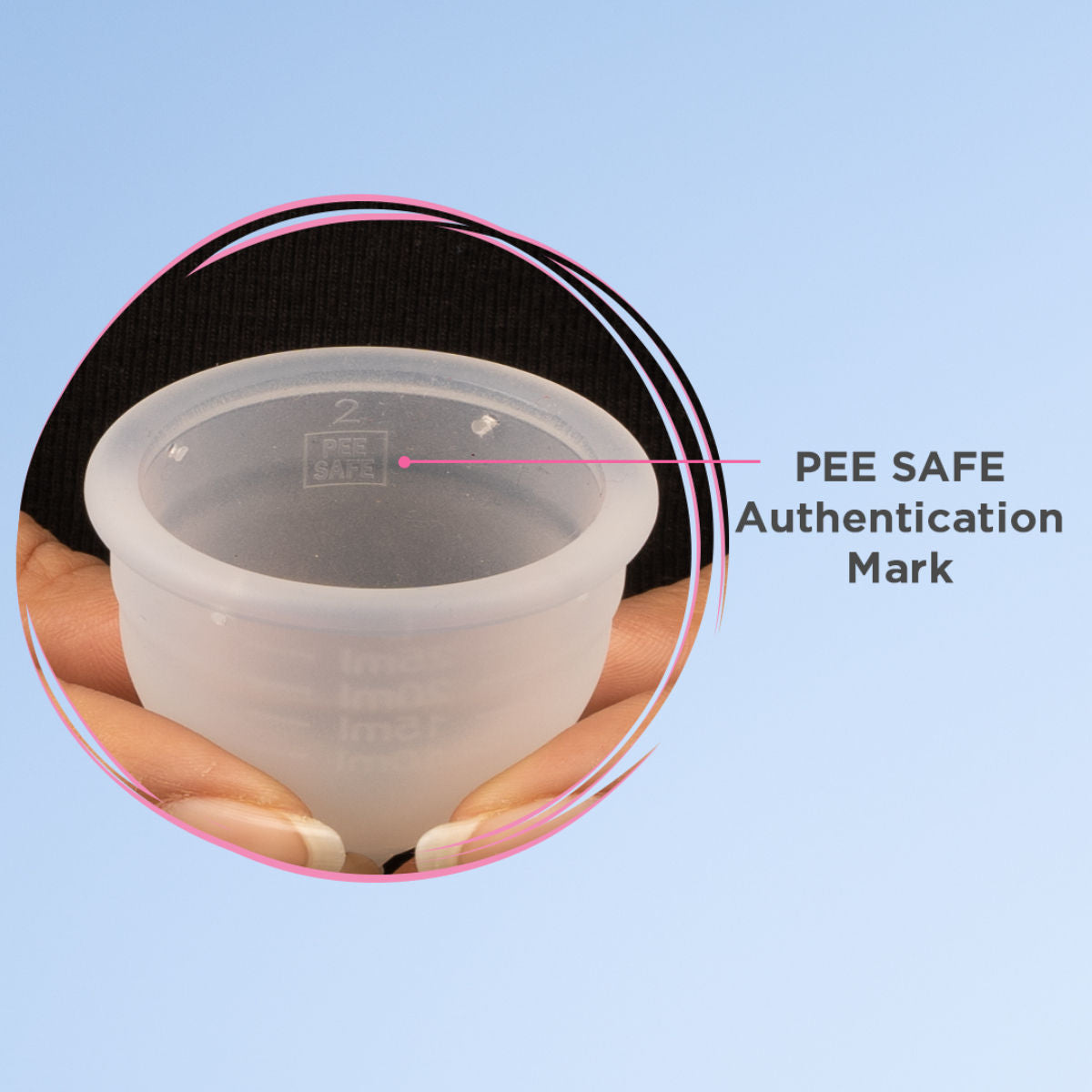 Pee Safe Reusable Menstrual Cup - No leakage,Rash-Free & Upto 12 Hours protection