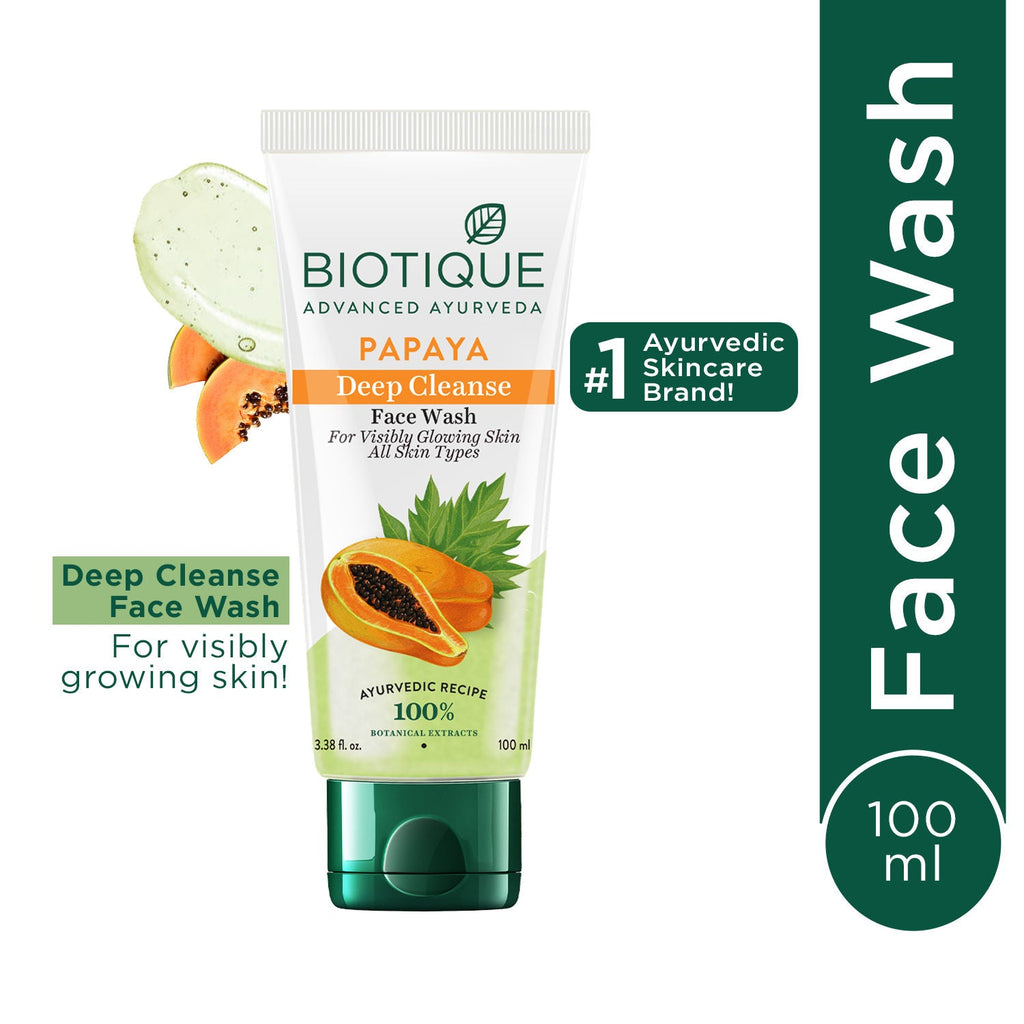 Biotique Bio Papaya Visibly Flawless Face Wash For All Skin Types