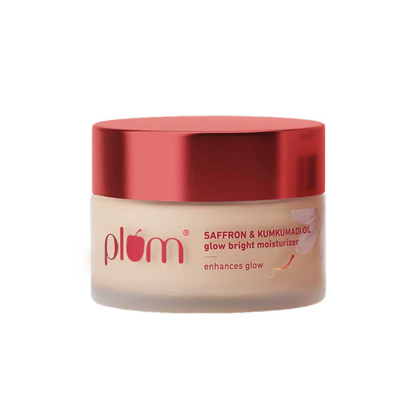 Plum Saffron & Kumkumadi Oil Glow Bright Moisturizer For Dull Skin With SPF 35 UVA & UVB Protection