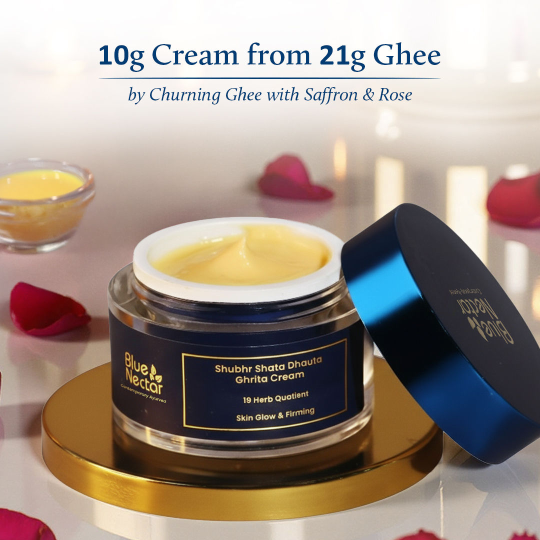 Blue Nectar Shubhr Shata Dhauta Ghrita Face Cream for Women