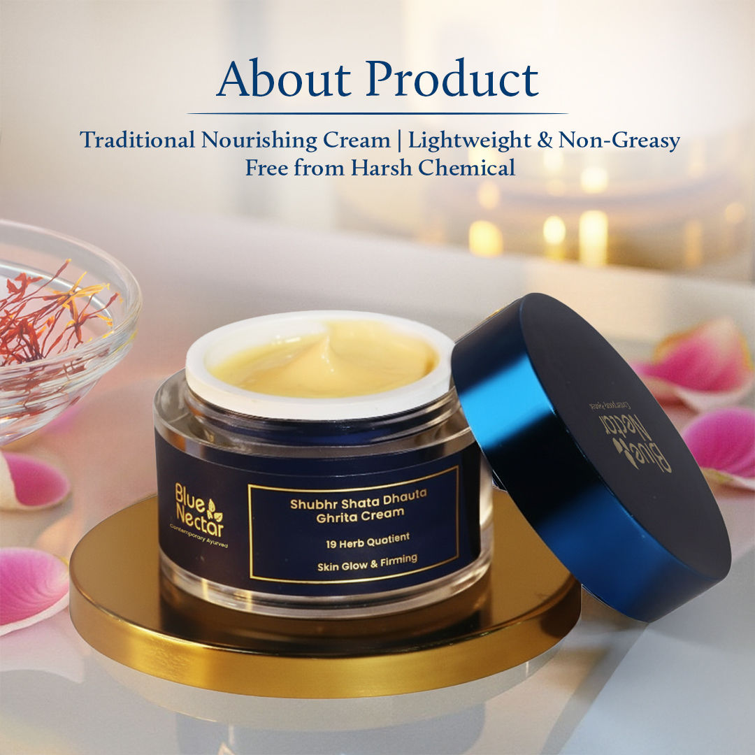 Blue Nectar Shubhr Shata Dhauta Ghrita Face Cream for Women