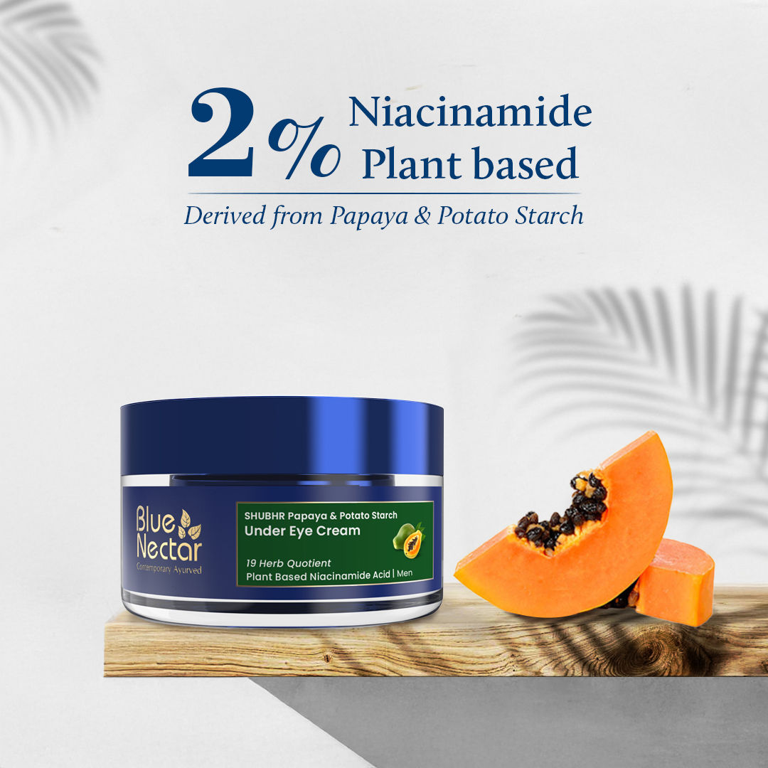 Blue Nectar Under Eye Cream Plant-Based Niacinamide For Men