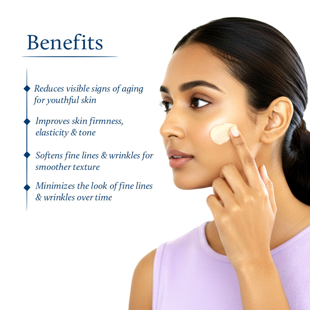 Blue Nectar Anti Aging Saffron Cream for Wrinkles & Fine Lines for Women