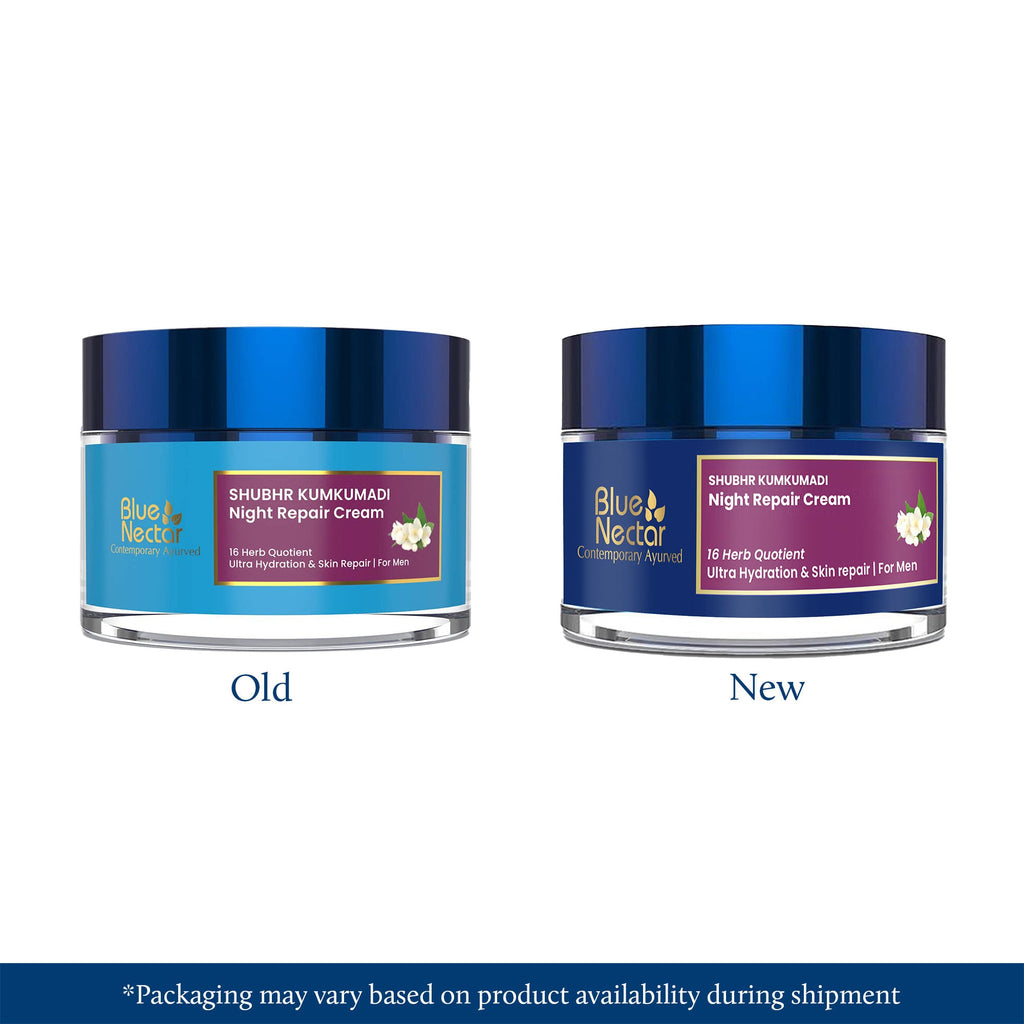 Blue Nectar Night Repair Cream for Ultra Hydration & Skin Repair for Men