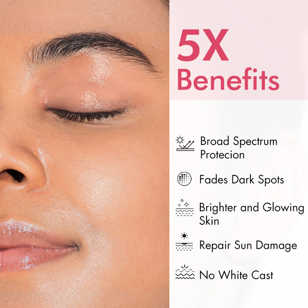 MCaffeine CLEAR GLOW 1% Kojic Acid Alpha Arbutin Daily Brightening Sunscreen