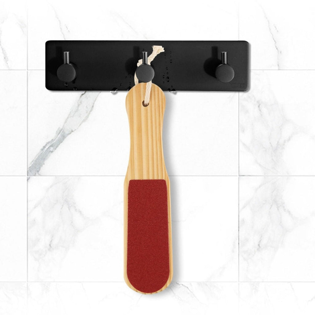 Matra Foot Filer & Scrubber Wooden Double Sided Dead Skin Callus Remover Feet Heels Pedicure Tool