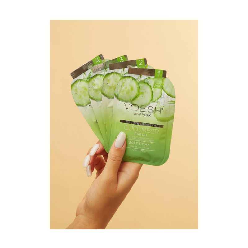 VOESH Deluxe Pedicure In A Box (4 Step) - Cucumber Fresh