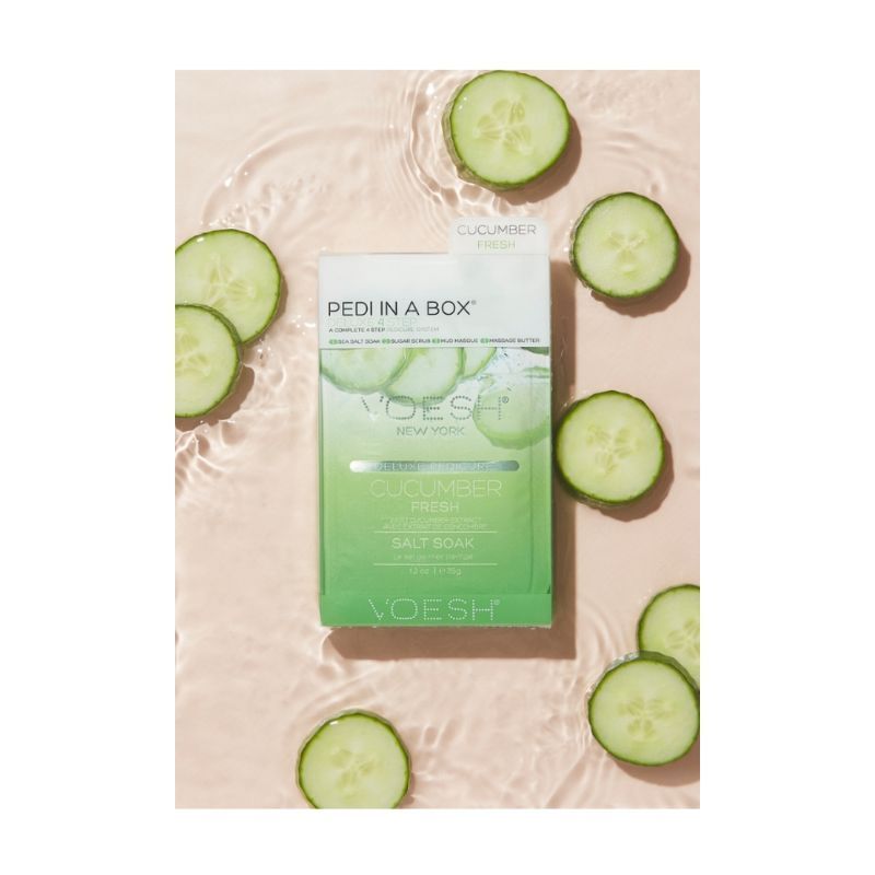 VOESH Deluxe Pedicure In A Box (4 Step) - Cucumber Fresh