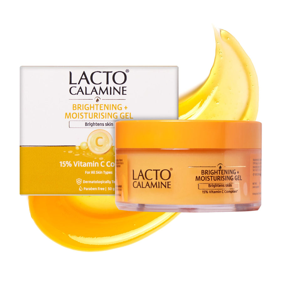 Lacto Calamine 15% Vitamin C Moisturizer for Face| Quick Absorbing |Brightening & Glowing Skin