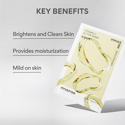 Innisfree Vitamin C Active Mask - Brightening & Even-Tone Sheet Mask