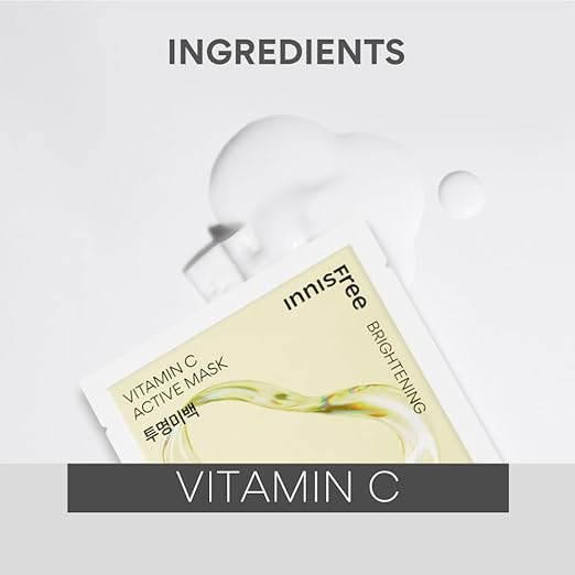 Innisfree Vitamin C Active Mask - Brightening & Even-Tone Sheet Mask
