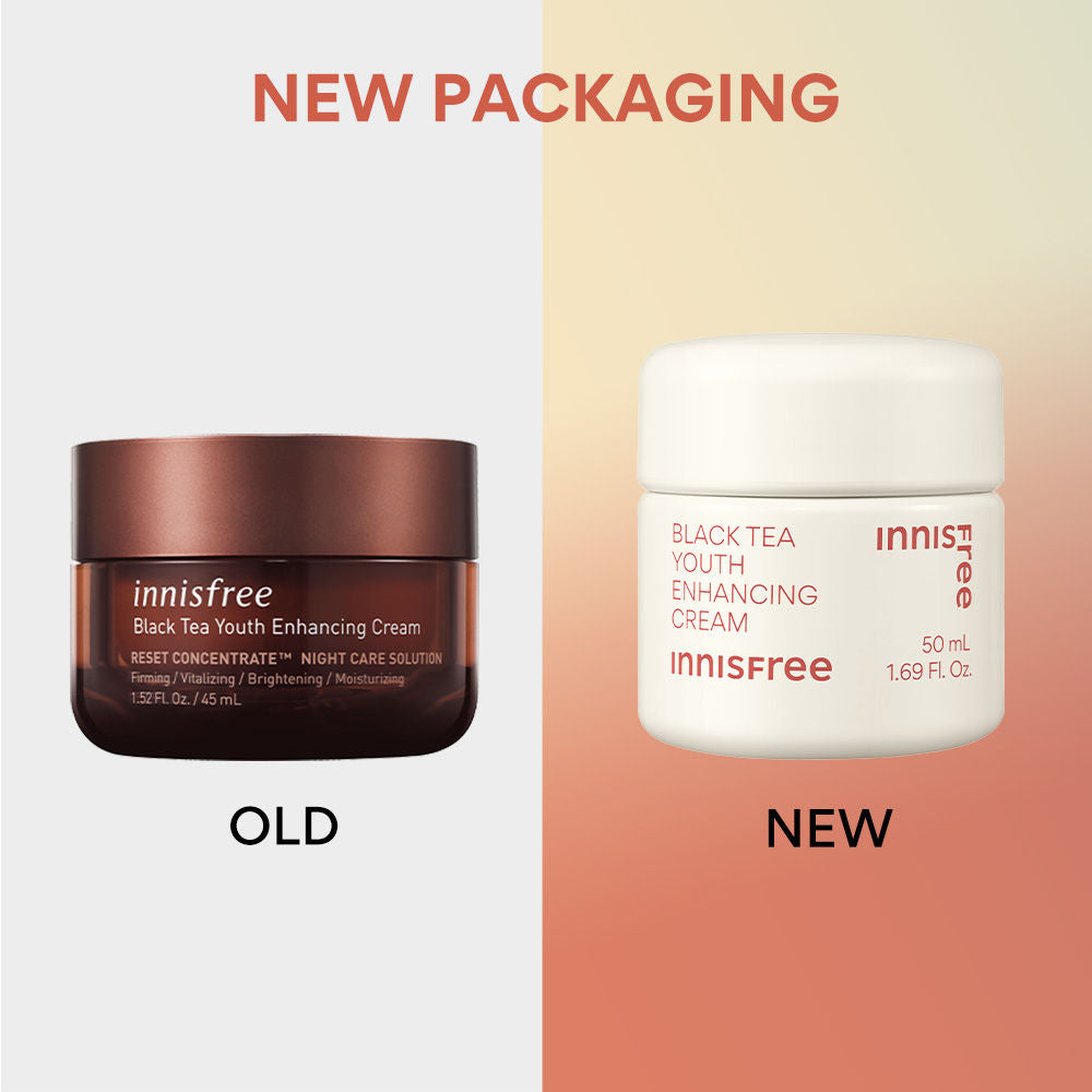 Innisfree Black Tea Youth Enhancing Cream For Anti-Aging & Improving Textured Skin