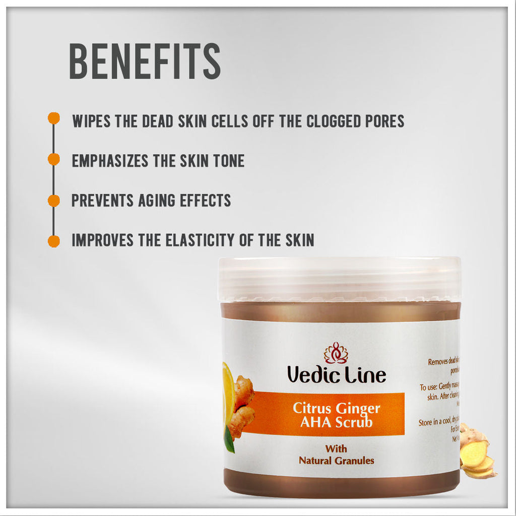 Vedic Line Citrus Ginger AHA Scrub