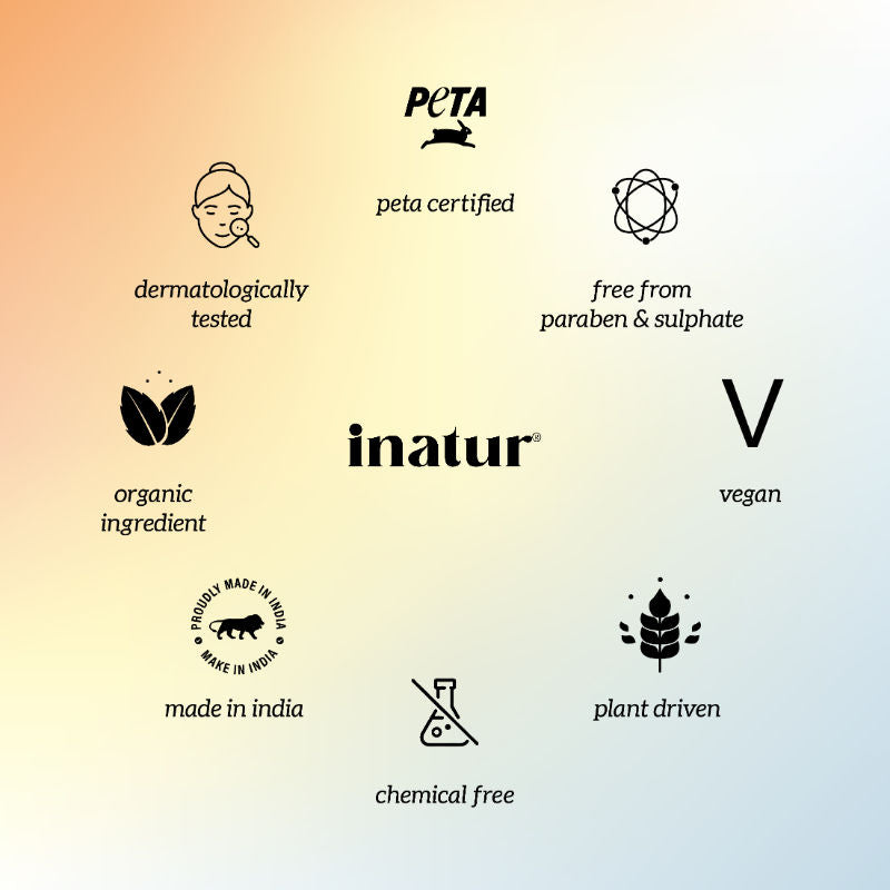 inatur Kumkumadi Sunscreen SPF 30 PA++++, Ayurvedic Moisturizer, No White Cast, UV Protection