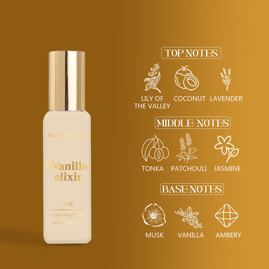 Glamveda Luxe Vanilla Elixir Pure Perfume For Women