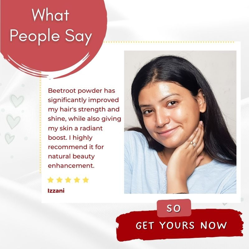 Mystiq Living Organic Beetroot Powder For Face, Hair, Lip Balm & Energy Boost Drink