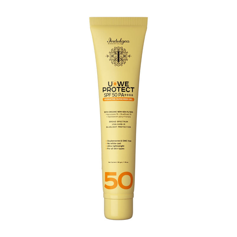 Indulgeo Essentials U-We Protect Ultra Light Sunscreen Gel Spf50 Pa++++ With Korean Uv Filters
