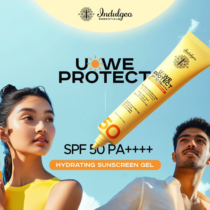 Indulgeo Essentials U-We Protect Ultra Light Sunscreen Gel Spf50 Pa++++ With Korean Uv Filters