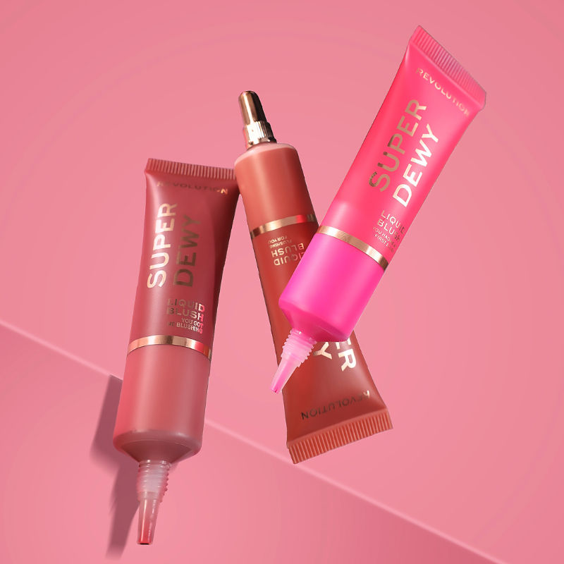 Makeup Revolution Superdewy Liquid Blusher - Ultra Pigmented-Dewy & Radiant Formula You Had Me At First Blush