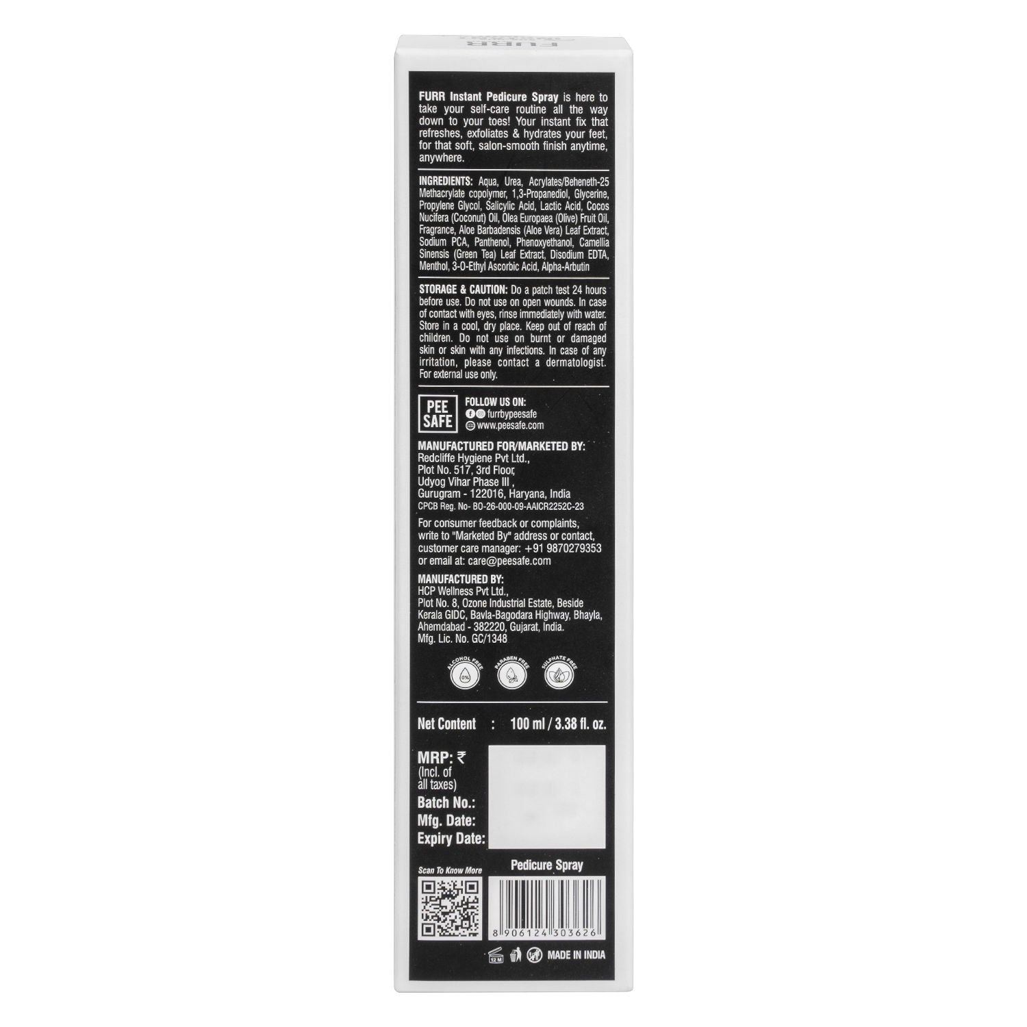 FURR By Pee Safe Instant Pedicure Spray