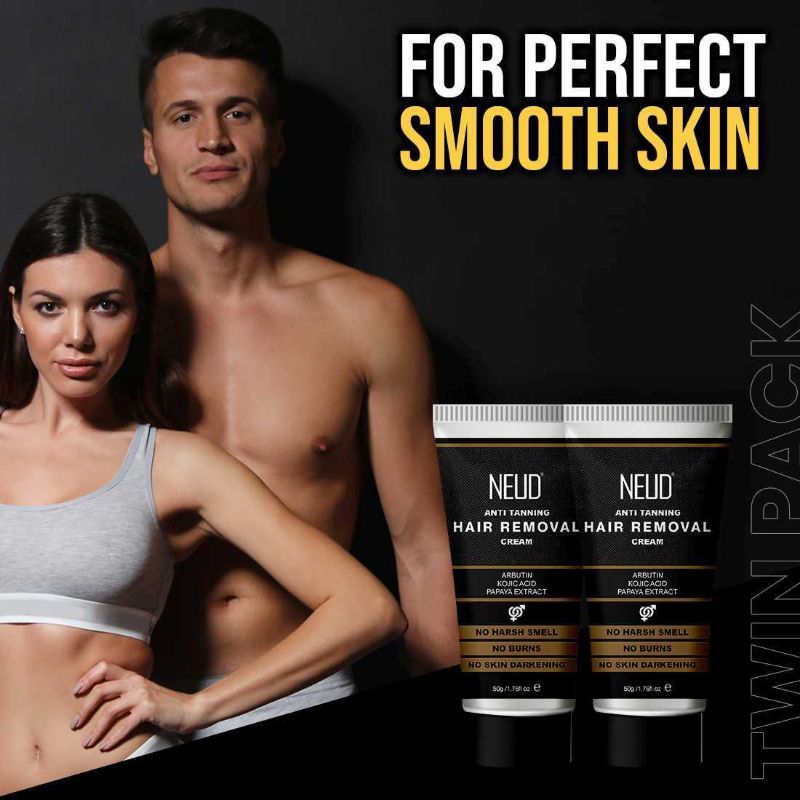 Neud Anti-Tanning Hair Removal Cream Twin Pack