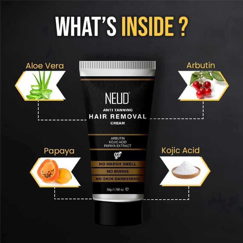 Neud Anti-Tanning Hair Removal Cream Twin Pack
