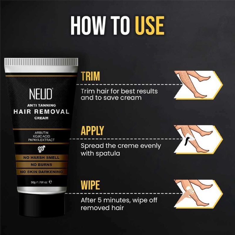 Neud Anti-Tanning Hair Removal Cream Twin Pack
